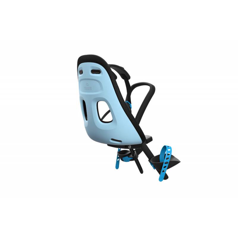 Siège vélo avant Thule Yepp Nexxt Mini, couleur bleu, vue de dos - YGGOR