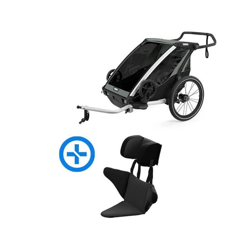 Thule Chariot Lite Carrello Bicicletta Per 2 Bambini - Portabile, Sicuro E Multifunzione