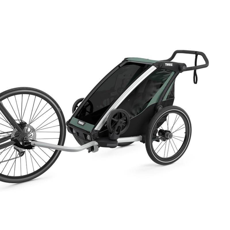 Remorque Thule Lite 1 derrière le vélo  - YGGOR