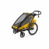 Remorque vélo Thule sport 1 jaune en mode poussette - YGGOR