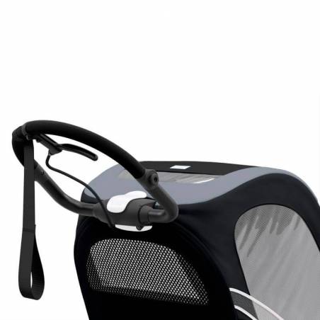 Guidon ergonomique de la poussette sportive Cybex Zeno, modèle All Black - YGGOR