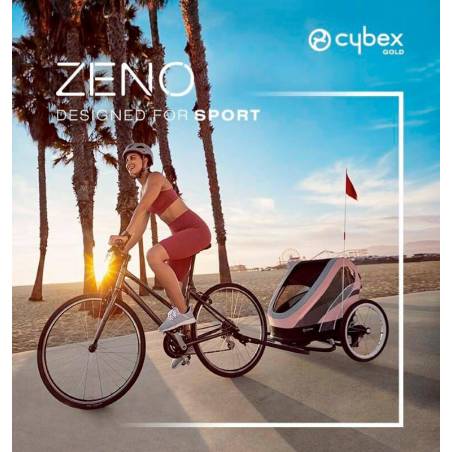 Remorque vélo ZENO CYBEX version rose - YGGOR
