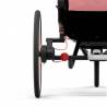 Suspensions arrières et pneus gonflés à air de la poussette sport Zeno Cybex, version Rose - YGGOR