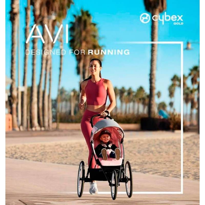 Running avec la poussette AVI modèle Rose CYBEX - YGGOR