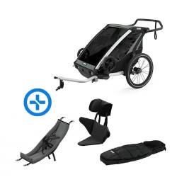 Pack YGGOR bébé lite 2 : remorque vélo Thule Lite 2 + hamac + support enfant + duvet