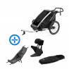 Pack YGGOR bébé lite 1 : remorque vélo Thule Lite 1 + hamac + support enfant + duvet