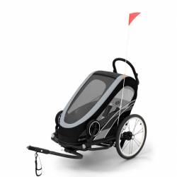 Remorque vélo Zeno Bike noire de CYBEX,  découvrez cette nouveauté chez YGGOR.FR